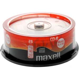 Maxell Music CD-R 80 minuten 25 stuks