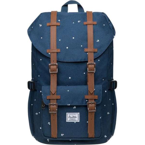 Kaukko | Schooltas | 15 inch Laptoptas | Blauw