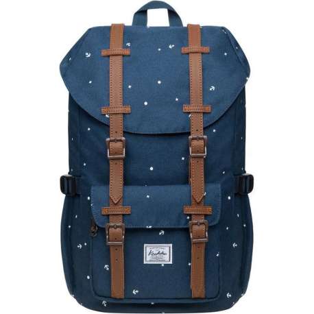 Kaukko | Schooltas | 15 inch Laptoptas | Blauw