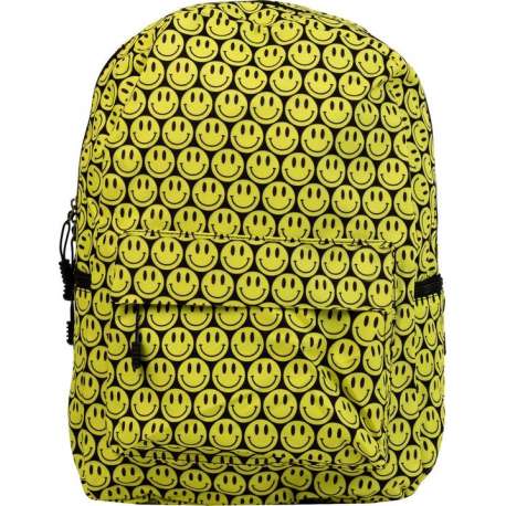 GoPa Rugzak kinderen | Schooltas | Rugtas | kleine Smiley's | Geel | Smile | Boekentas