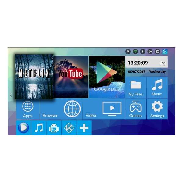 H96 PRO PLUS S912 2GB RAM 4K Android TV Box Kodi 17 Streamer met Bluetooth 4.0 en 5G WiFi