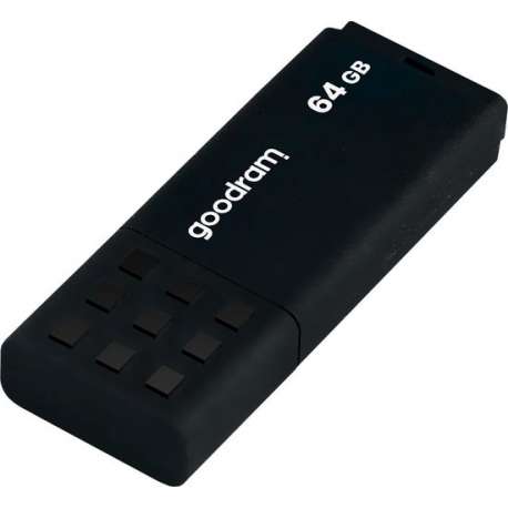 GOODRAM USB3.0 Flash Drive, 64 GB, UME3, USB A connector, Black, 60/20 MB/s (USB3/2/1.1 comp)