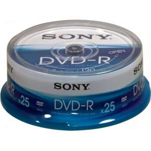 Sony DVD-R 120min/4,7GB 16x 25 stuks op spindel