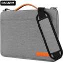 DSGN Laptoptas Schoudertas met Handvat 14 inch - Grijs - Laptop Sleeve - Laptophoes