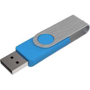 Venditio USB Twister - 4 GB - Lichtblauw - 10 stuks