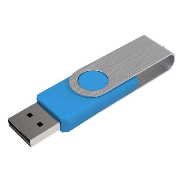 Venditio USB Twister - 4 GB - Lichtblauw - 10 stuks
