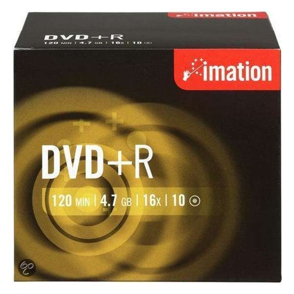 Imation DVD+R 120min/4,7Gb 10 stuks in jewelcase