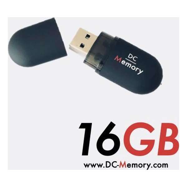 DC-Memory Pill 3.0 USB Stick 16GB - Zwart