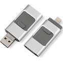USB stick – flashdrive 128GB – voor iPhone Android en PC of Mac - Zwart