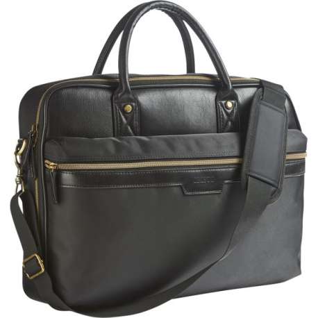 Cristo Urban - Business tas 15" (Nylon + PU), 1 compartiment - zwart