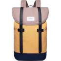 Sandqvist Stig Backpack Multi Earth Brown/Honey Yellow/Navy