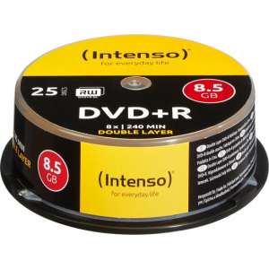 DVD+R Intenso 8,5GB 25pcs Cakebox DOUBLE LAYER 8x retail