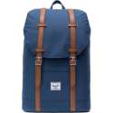 Herschel Supply Co. Retreat Mid-Volume Rugzak - Navy/Tan Synthetic Leather