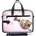 Laptoptas 17,3 / schoudertas katje Ready to shop - Sleevy - laptoptas - schooltas