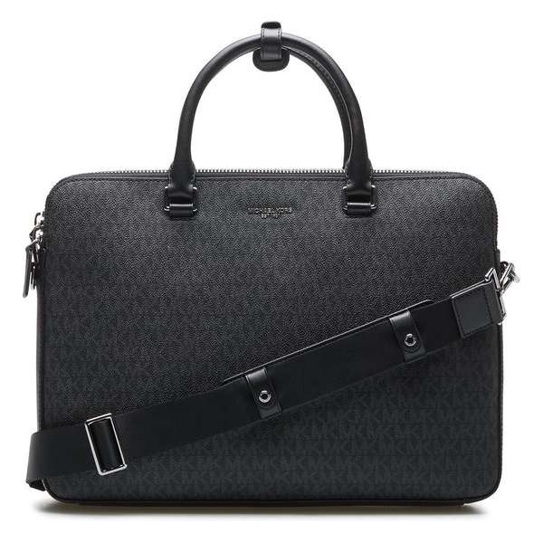 Michael Kors Henry Black Laptoptas  - zwart