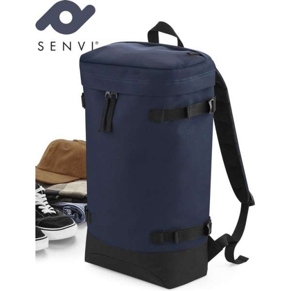 Senvi Urban Backpack - Rugzak Kleur Blauw (Retro Stijl)