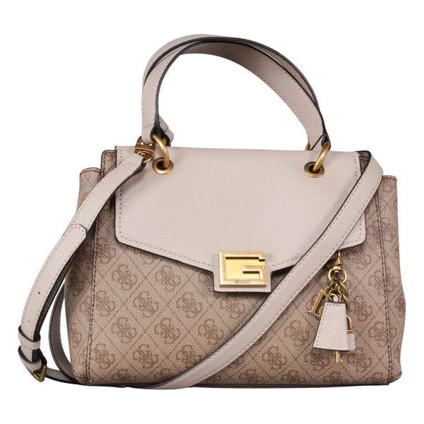 Guess - Valy Small Girlfriend Satchel - Beige - Vrouwen