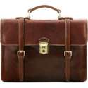 Tuscany Leather leren laptoptas Viareggio Bruin TL141558