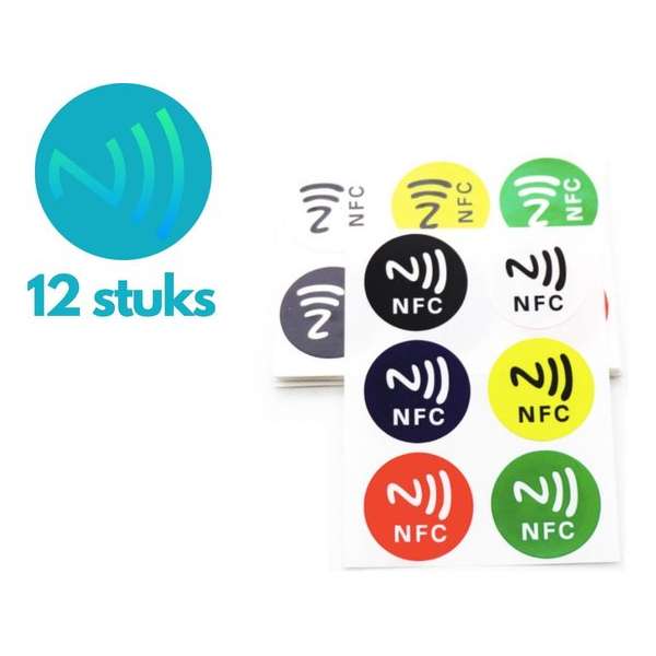 NFC Tags NTAG213 Kleur (12 STUKS)