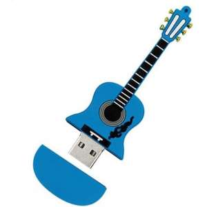 Elektrische gitaar usb stick Blauw 8gb -1 jaar garantie – A graden klasse chip