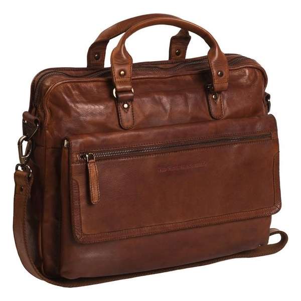 Chesterfield Bags Leren Laptoptas 15 inch Rene Cognac