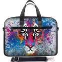 Laptoptas 17,3 inch / schoudertas tijger artistiek - Sleevy - laptoptas - schooltas