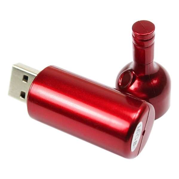 Ulticool USB-stick Wijnfles - 8 GB - Wonen - Wijn - Rood