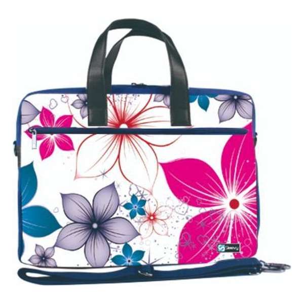 Laptoptas 13,3 / schoudertas fleurige bloemen - Sleevy - laptoptas - schooltas