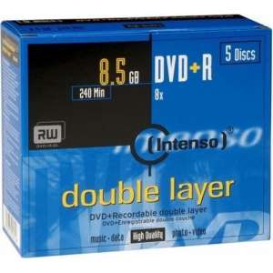 Intenso DVD+R 8,5Gb 2,4x Dual (5)