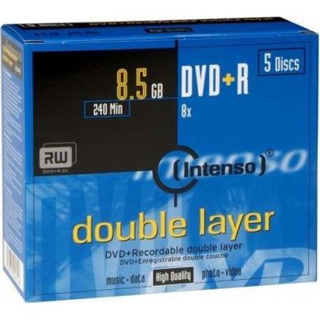 Intenso DVD+R 8,5Gb 2,4x Dual (5)