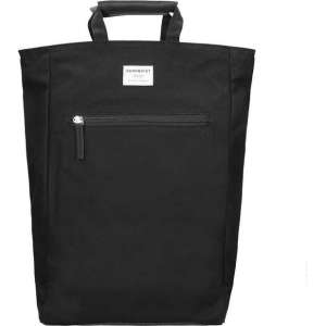 Sandqvist Tony Black Duurzame Rugzak - Zwart Canvas 13 liter