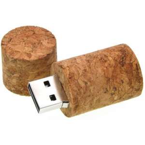 Ulticool USB-stick Wijnfles Kurk - 16 GB - Wonen - Bruin