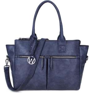 Wimona Catarina One 2031 Schoudertas / Laptoptas - Blauw