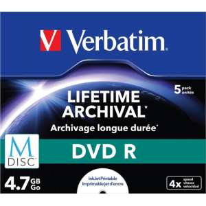 Verbatim M-Disc DVD R 4,7 GB 5 stuk(s)