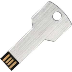 Sleutel USB Stick 32GB | Key Flash Drive Silver