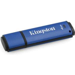 Kingston Vault Privacy 4GB - USB-Stick / Blauw