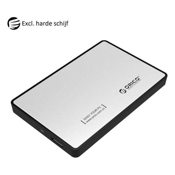 Orico Harde schijf behuizing 2.5 Inch SATA HDD/SSD - Zilver/zwart