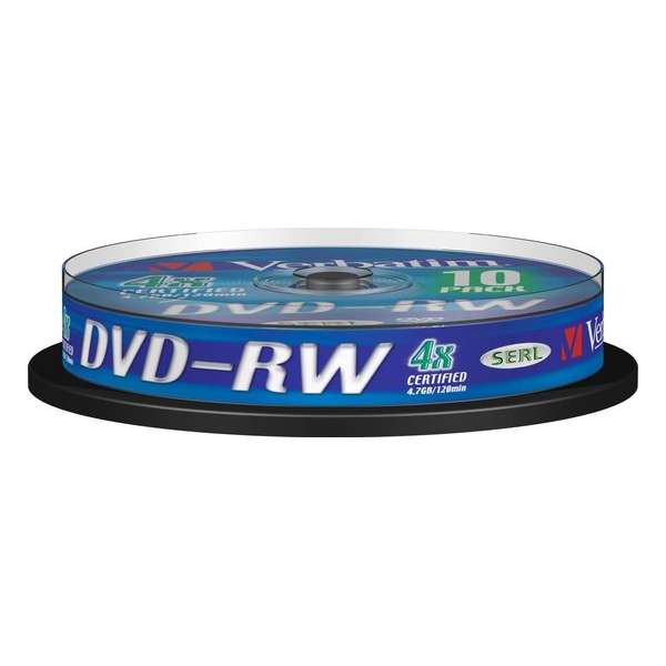 "Verbatim DVD-RW 4,7GB 4x SP MATT SILVER SURFACE - Rohling"