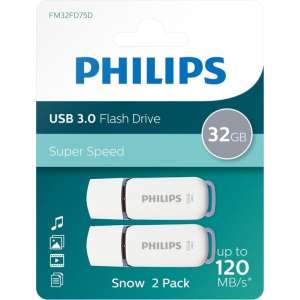 Philips USB flash drive Snow Edition 32GB, USB3.0, 2-pack
