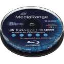 BD-R 4x CB 25GB MediaR Pr. 10St