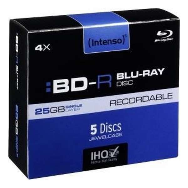 Bluray Intenso 25GB 5pcs Pack 4x JewelCase
