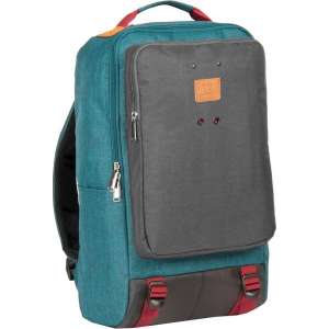 New Rebels Wodz Big Backpack Petrol/Grey II | Rugtas | Rugzak.