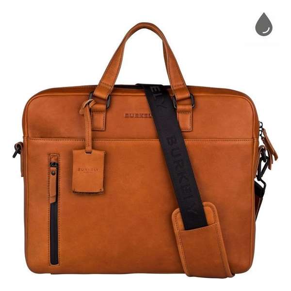 BURKELY Rain Riley Laptoptas - 15.6 inch - Corroded Cognac