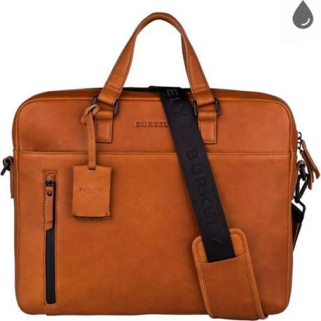 BURKELY Rain Riley Laptoptas - 15.6 inch - Corroded Cognac