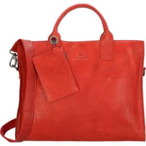 Micmacbags Golden Gate laptoptas/business tas - rood