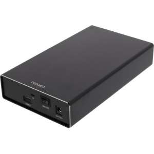 DELTACO MAP-K3527C - Externe 3,5" HDD-behuizing, USB-C, USB 3.1 Gen2, 10 Gbps, zwart