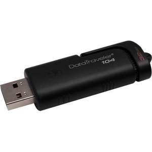 Kingston Technology 104 USB flash drive 32 GB USB Type-A 2.0 Zwart