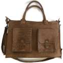 Sophisticatedgold Unisex Handtas Midden bruin