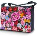 Laptoptas / messengertas 15,6 bloemen print - Sleevy