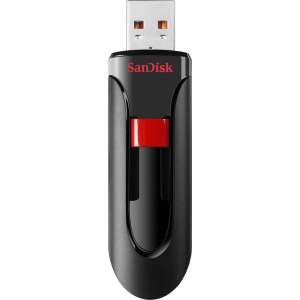 Sandisk Cruzer Glide USB flash drive 256 GB USB Type-A 2.0 Zwart, Rood